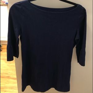 Navy Lilly Pulitzer Boat Neck Long Sleeve